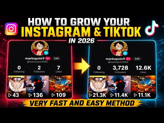 How To Easily Grow Your Instagram and TikTok Accounts with No Effort In 2026
