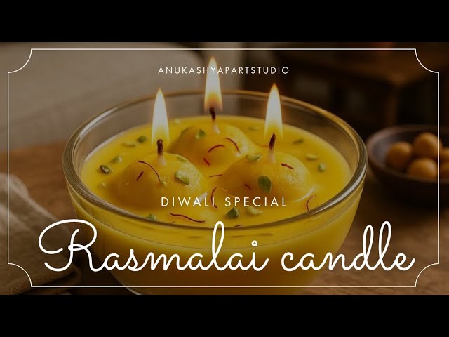 MEETHAI CANDLE PART -8 | DIY RASMALAI | HOW TO MAKE SWEETS CANDLE | DIWALI SPECIAL #candle #youtube