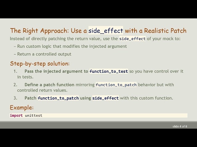 How to patch a function with an injected argument in Python unittest