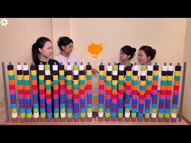 ⚔️ Team Face-Off! Color Ball Sorting Challenge 🌈🔥