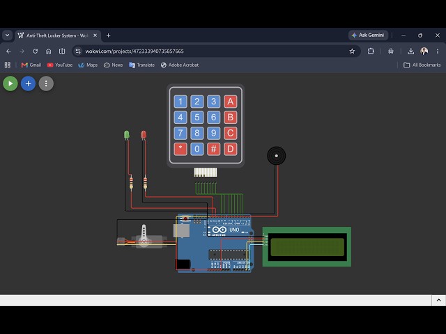 Anti-Theft Locker System using Arduino & Embedded Systems