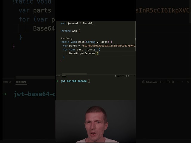 Decoding JWTs with Plain Java #java #shorts
