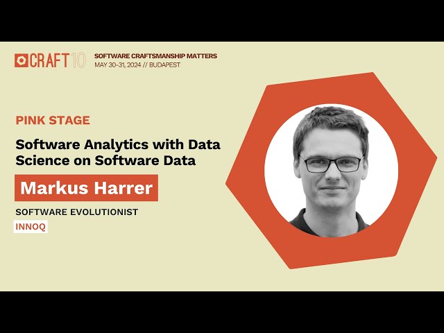 Software Analytics with Data Science on Software Data - Markus Harrer | Craft Conference 2024
