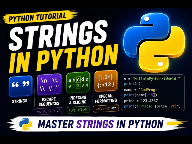 Strings in Python | Python Tutorial 005 for beginners in Hindi