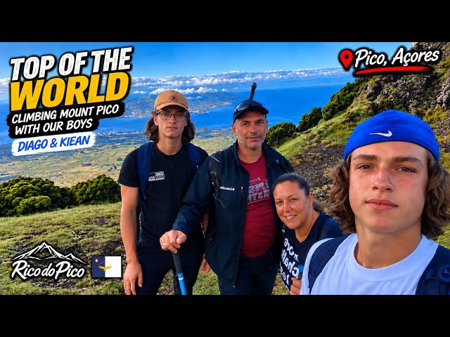 Top of the World 🌎 — Climbing Mount Pico Açores With Our Boys, Diago & Kiean - Rico do Pico