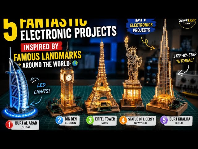 5 Crazy DIY Electronics Projects You’ve NEVER Seen Before! ⚡🔥I Turned Famous Landmarks Into Mini 