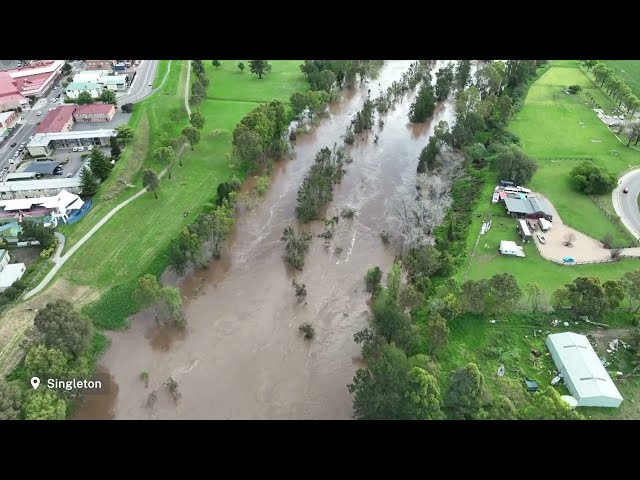 NSWPW Hunter Valley Flood Mitigation drone video
