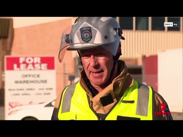 Massive $7 Million Warehouse Fire: 80 Tonnes of Lithium Batteries Burn in Perth #shorts