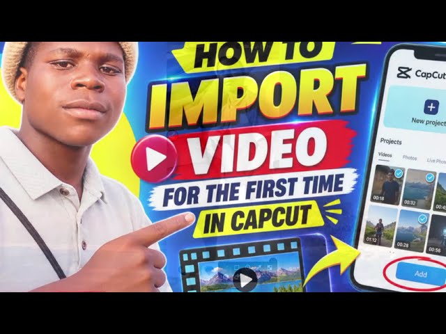 How to import video for  first the time in capcut mobile phone #android #iphone 