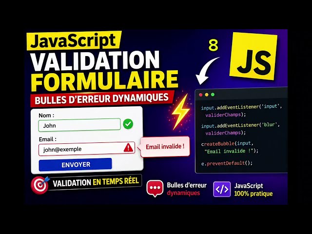 🚀 JavaScript: Creating dynamic error tooltips (PRO form validation) -8-