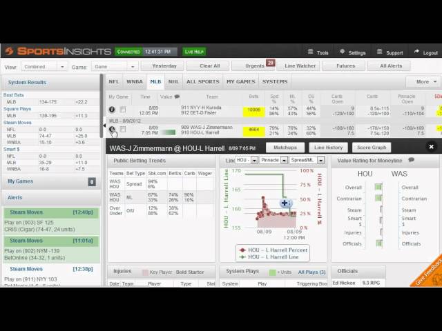 Sportsbook Insider Betting Software Live Odds Intro - Sports Insights Video