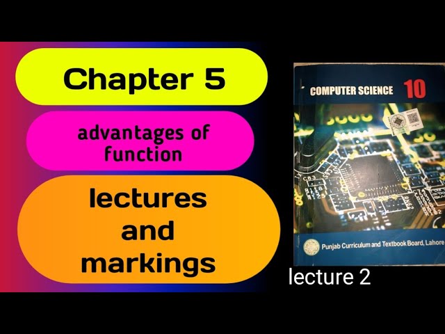 computer class 10 chapter 5 advantages of function