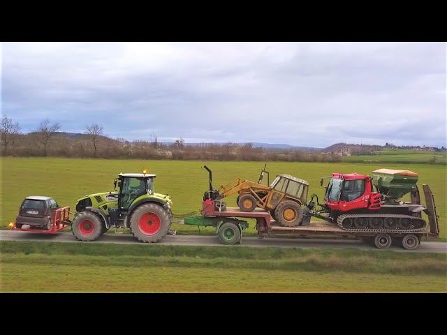 Une dameuse Pistenbully 400 à l'épandage d'engrais dans des parcelles humides !  ETA Maxime Pellerat