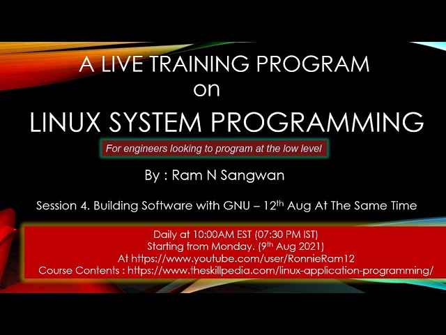 Session 4 Building Software with GNU Make | Linux Application Programming