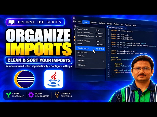 Organize Imports in Eclipse | Add Missing & Remove Unused Java Imports