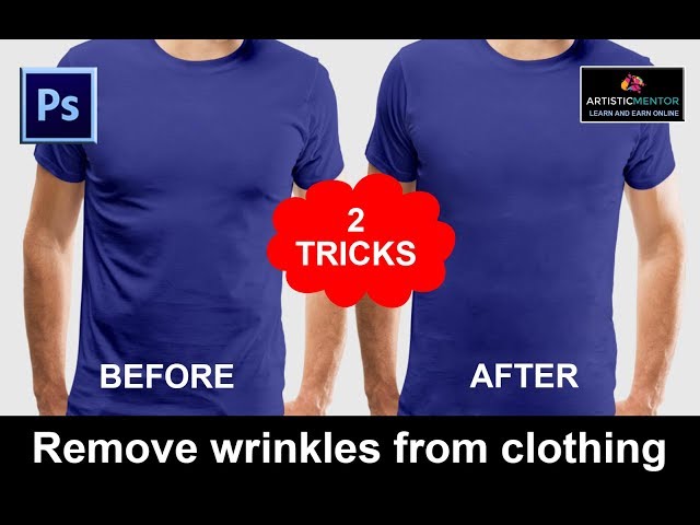 How to Remove Wrinkles from Clothing | Photoshop Tutorial