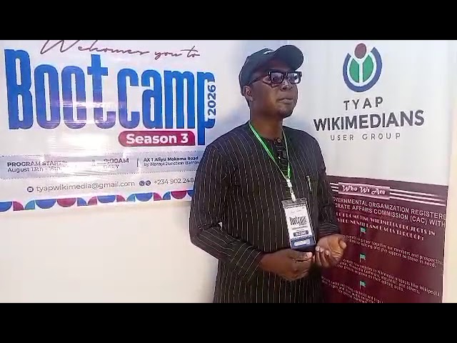 Closing interview of the Tyap Wikimedians organization Bootcamp Season 3 in Kaduna, Nigeria