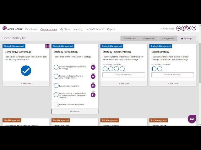 CGMA Finance Leadership Program (FLP) Walkthrough/Tutorial - CIMA