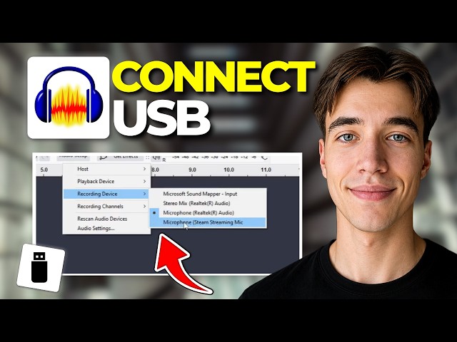 How To Connect A USB Microphone With Audacity | Tutorial 2026