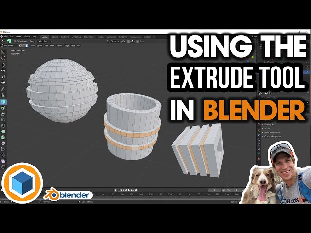 Getting Started with the EXTRUDE TOOL in Blender!