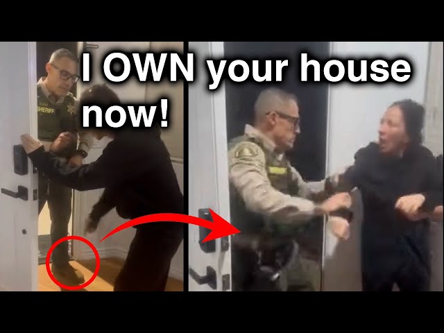 Cop Enters Without Warrant, Violates Lady's Rights, Won't Leave When Trespassed and Gets Sued