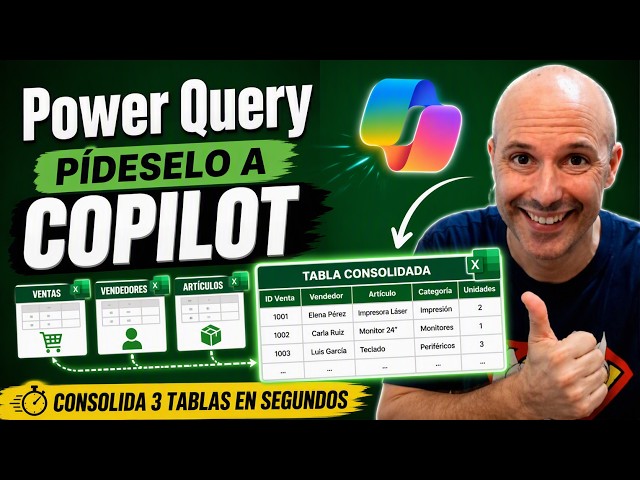 🚀 COPILOT automatically merges tables in POWER QUERY
