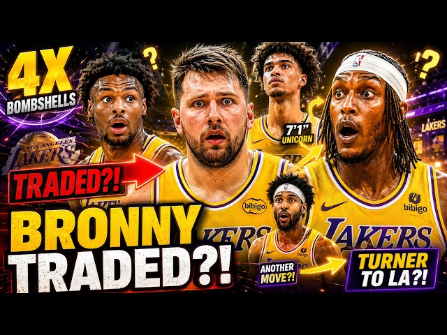 🚨 LAKERS 4 TRADE BOMBSHELLS! MYLES TURNER TO LA! BRONNY OUT 7 FOOT UNICORN! 😱🔥
