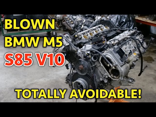 ¡Desmontaje completo del motor BMW M5 M6 S85 V10! ¡El mantenimiento preventivo SIEMPRE es más bar...