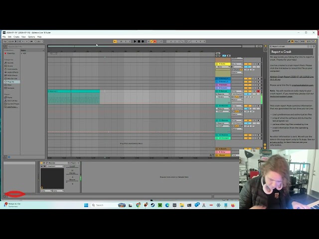 Making music in the afternoon using Ableton and Native Instruments wit
