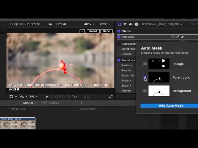 Testing Final Cut Pro Auto Magnetic Mask
