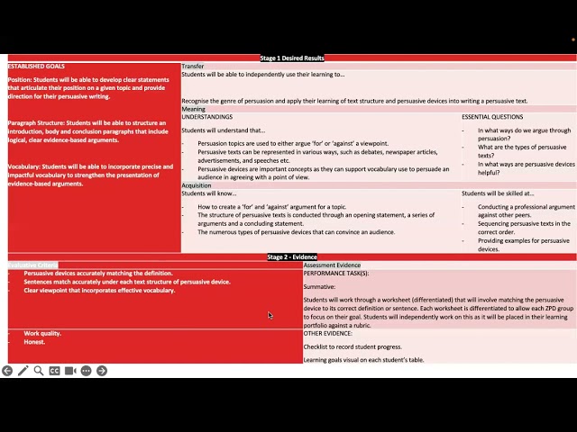 AT3 Planning for targeted teaching