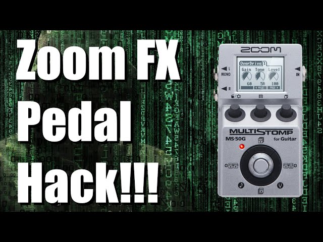 Better Gear - Zoom Multi FX Pedal Hack (MS 50G, MS 60B, MS 70CDR, G1ON,...)