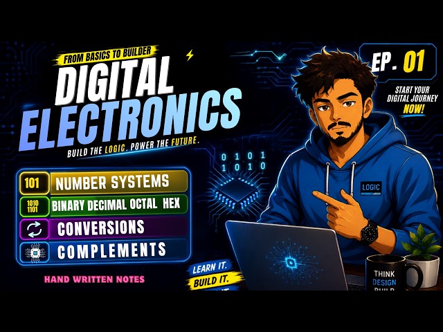 Digital Electronics #1: Number System & Conversions | Binary,Decimal,Octal,Hexadecimal + Complements