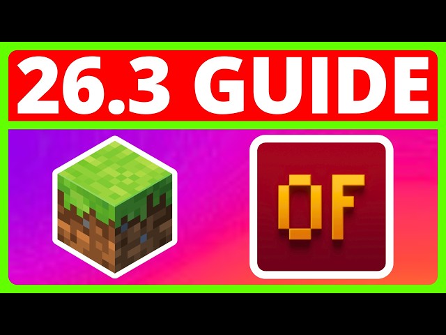How To Download And Install OptiFine For Minecraft Java 26.3 | OptiFine Minecraft