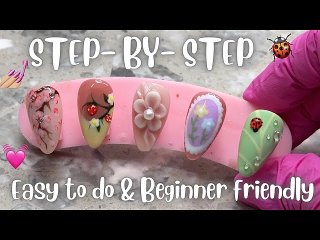QUICK & EASY Spring nail designs in DEPTH tutorial!