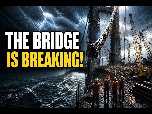 Tiny Workers Build a MASSIVE Suspension Bridge! 🌉😱