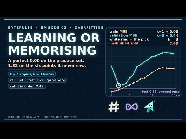 Is Your Model Learning or Memorising? Train / Validation / Test Split in Python | AI/ML Episode 3