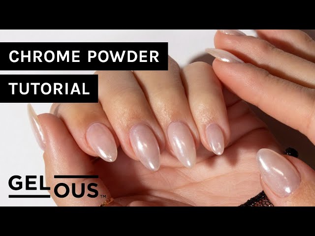 How To Get Hailey Bieber's Glazed Donut Nails | Chrome Powder Tutorial | Gelous Gel Nail Polish