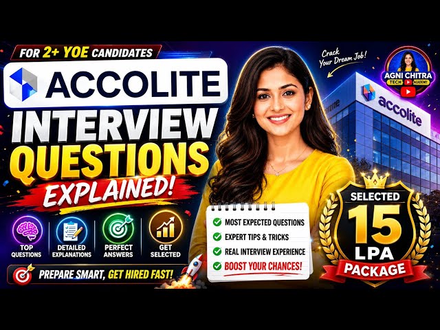 Accolite Digital Interview Questions 2026 | 2+ YOE | 15LPA Selected Candidate @Agni_dev_hub