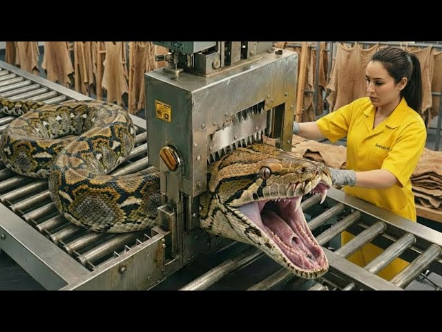 Inside the Python Meat Processing Factory  From Regulated Slaughter to Frozen Packaging