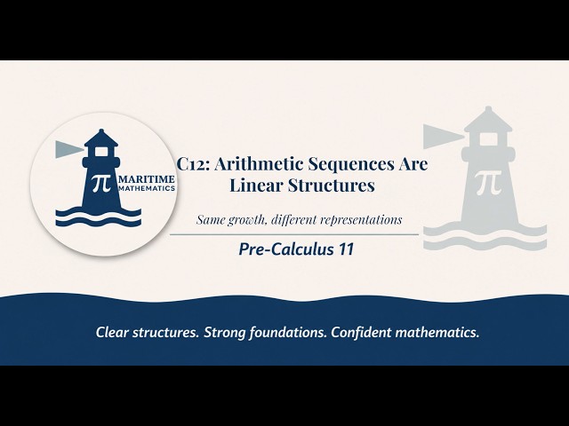 C12: Arithmetic Sequences Are Linear Structures