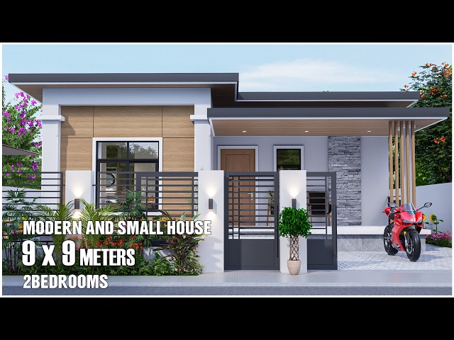 Modern and Small House | 9x9 Meters with 2Bedrooms (Simple Life)