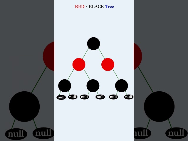Red Black Tree EXPLAINED Easily in 45 Seconds #shorts #algorithms #dsa