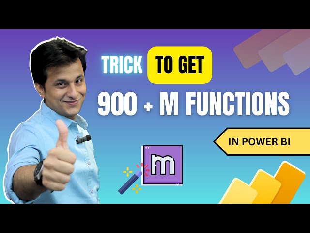 18.7 Trick to Get 900+ M Function in Power BI (Power Query) | Power BI Tutorial for Beginners