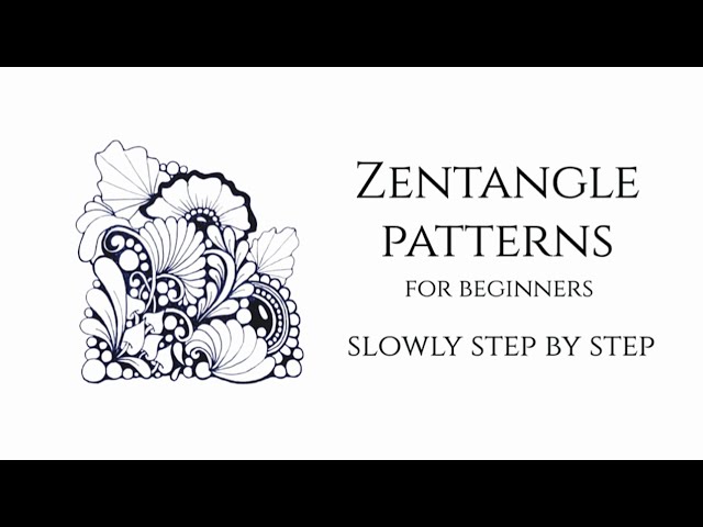Zentangle patterns for beginners 🔸Drawing idea for beginners
