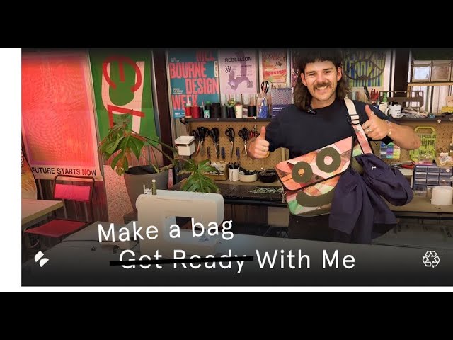 Make a Bag With Me - Industrial Banners & Trackie Pants
