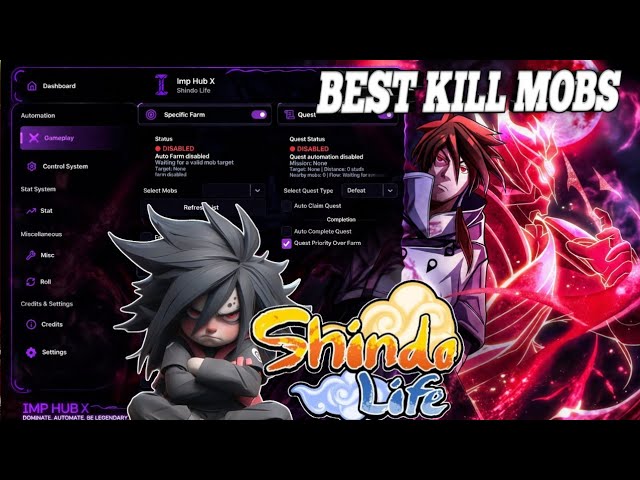 😱 SHINDO LIFE 2 script | AUTO FARM | AUTO QUESTS | INF STAMINA | KILLS BOSSES | ROBLOX SCRIPT 🫡