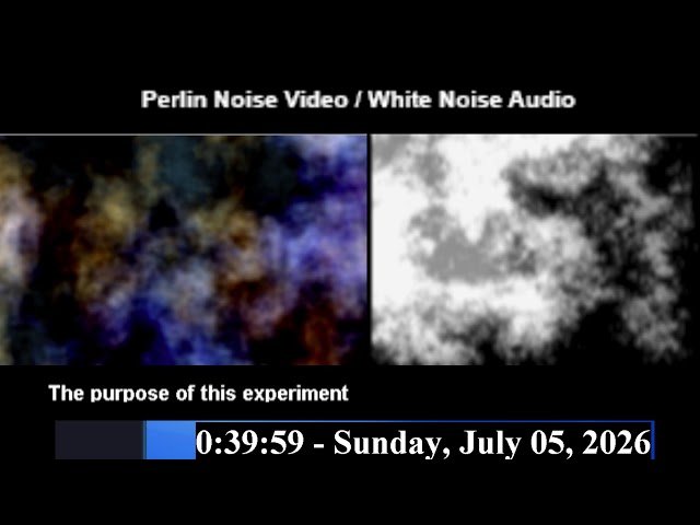 LIVE Paranormal Experiment Stream: Perlin Noise Video & Live Filtered Experiment Audio