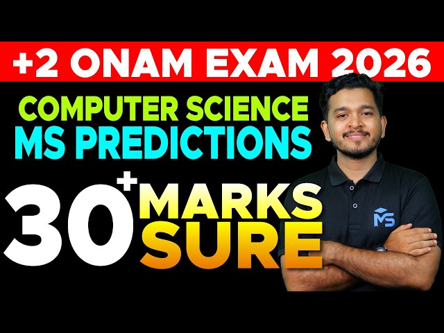 PLUS TWO COMPUTER SCIENCE ONAM EXAM | MS PREDICTION 30+ MARK SURE QUESTIONS | MS SOLUTIONS