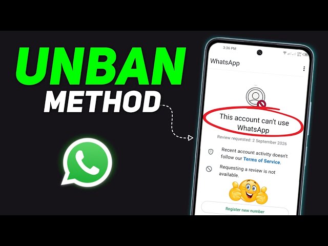 Whatsapp Ban Problem New Solution ✅|| This account can't use Whatsapp Problem New 2026